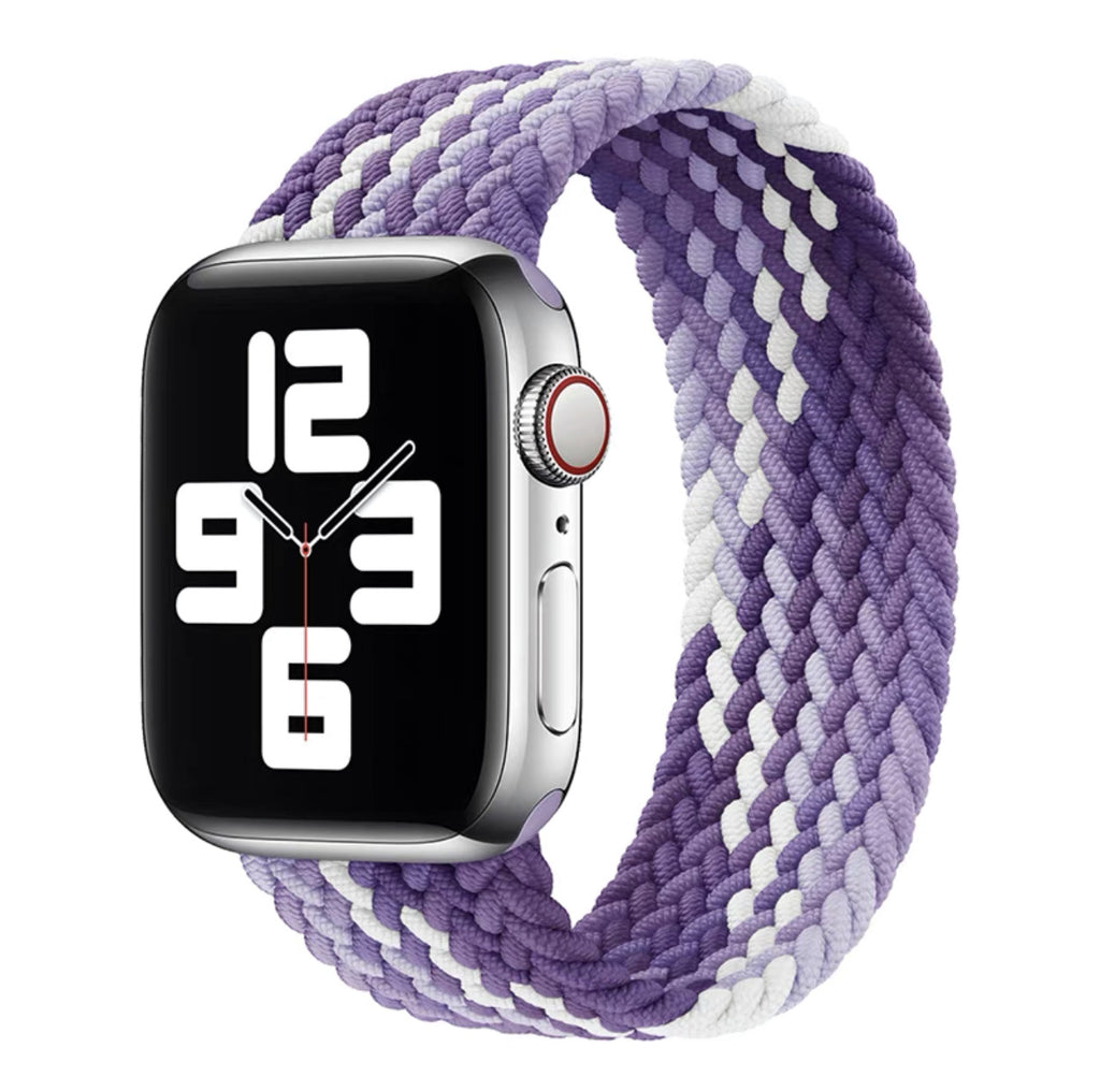 Fashion Trend New Watch Strap Elastic Single Loop Braided Nylon Strap