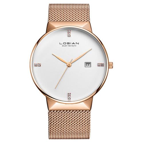 Lei Xuan men's watch ultra-thin waterproof fashion simple casual tide steel belt student quartz watch new