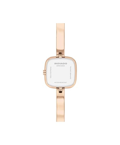 Movado Women’s Museum Bangle Watch – Swiss Quartz – 21 mm Cushion, Round or Oval Case – Classic Stainless Steel Bracelet – Gift for Her