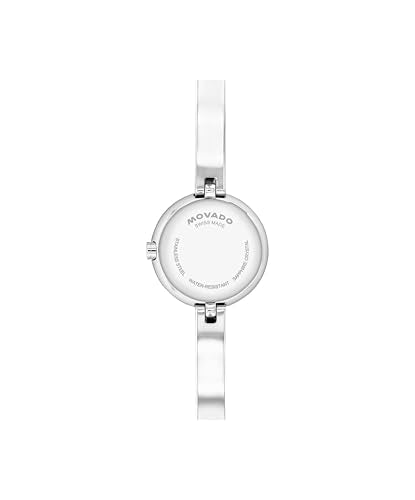 Movado Women’s Museum Bangle Watch – Swiss Quartz – 21 mm Cushion, Round or Oval Case – Classic Stainless Steel Bracelet – Gift for Her