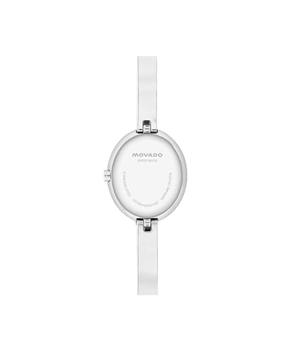 Movado Women’s Museum Bangle Watch – Swiss Quartz – 21 mm Cushion, Round or Oval Case – Classic Stainless Steel Bracelet – Gift for Her