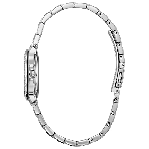 Citizen Ladies' Silhouette Crystal Eco-Drive Watch, 3-Hand Date, Stainless Steel