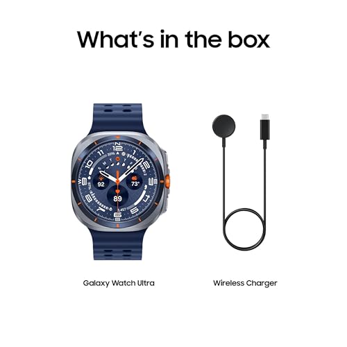 Samsung Galaxy Watch Ultra (2025) 47mm LTE Smartwatch, Titanium Casing, Advanced Sleep Coaching, Running Coach, Energy Score, Heart Rate Tracking, GPS, Titanium Gray [US Version, 2 Yr Warranty]