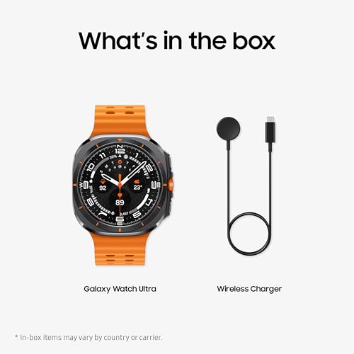 Samsung Galaxy Watch Ultra (2025) 47mm LTE Smartwatch, Titanium Casing, Advanced Sleep Coaching, Running Coach, Energy Score, Heart Rate Tracking, GPS, Titanium Gray [US Version, 2 Yr Warranty]