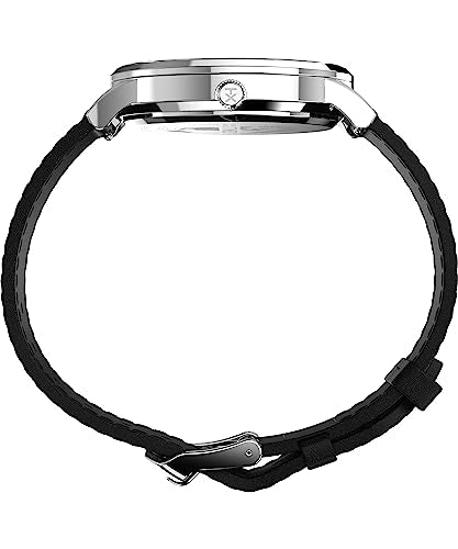 Timex Men's Waterbury Classic Chrono 40mm Stainless Steel Quartz Dress Watch with Leather Strap