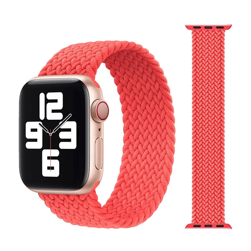 Fashion Trend New Watch Strap Elastic Single Loop Braided Nylon Strap