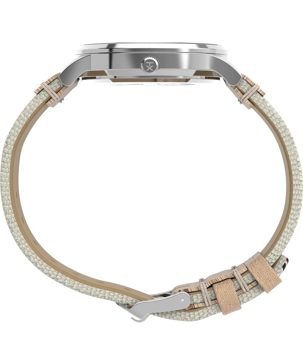 Timex Men's Waterbury Classic Chrono 40mm Stainless Steel Quartz Dress Watch with Leather Strap