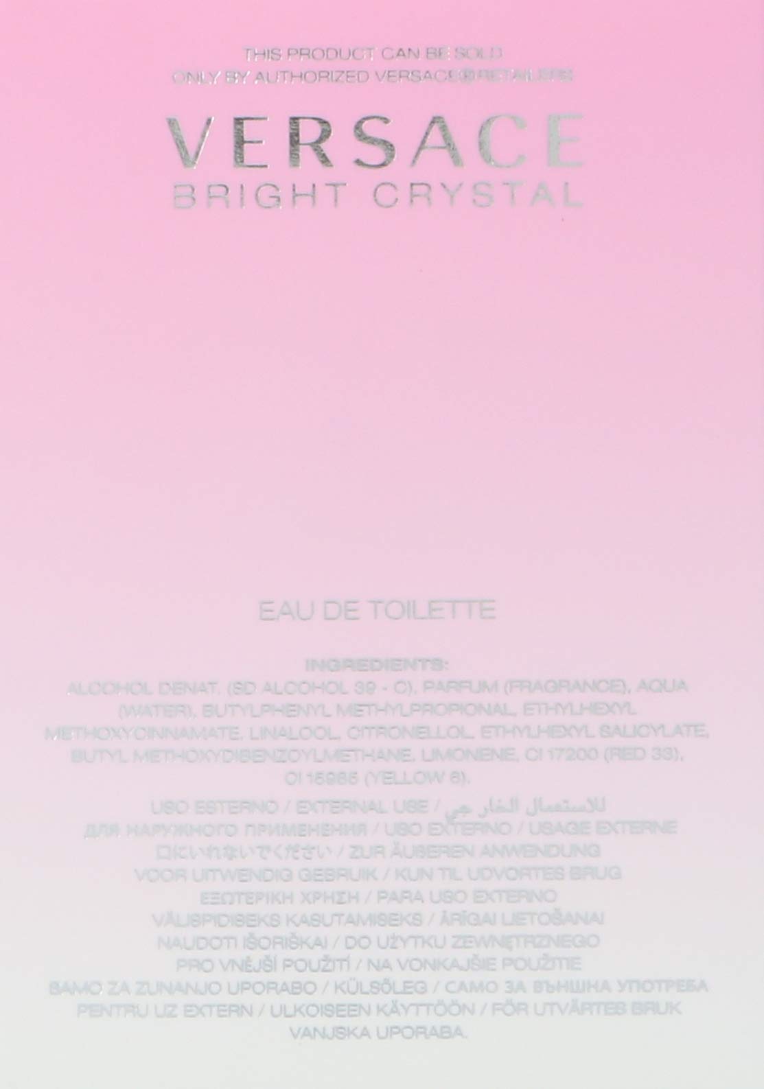 Versace Bright Crystal by Versace for Women 1.7 oz Eau de Toilette Spray