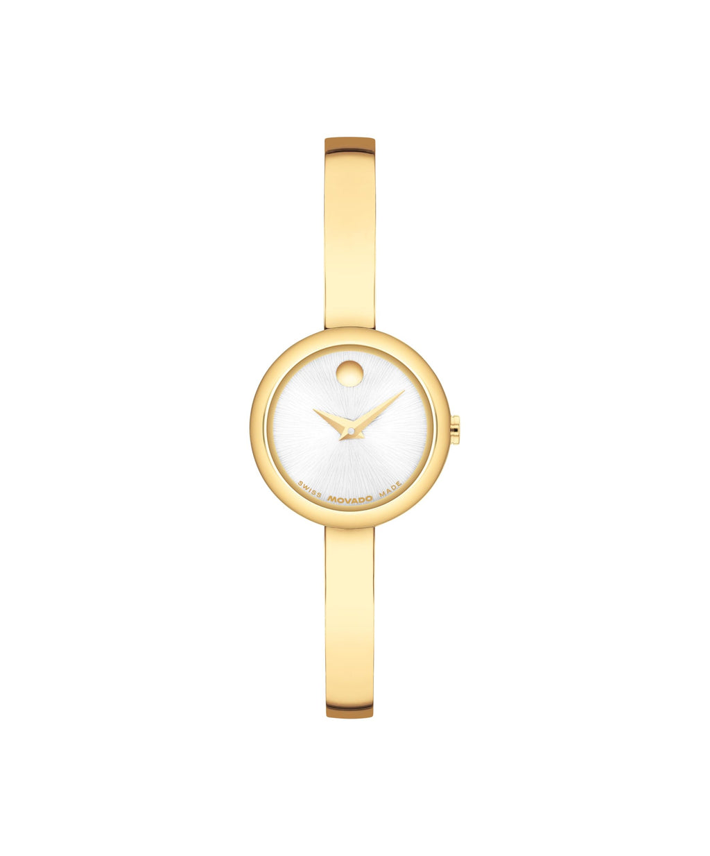 Movado Women’s Museum Bangle Watch – Swiss Quartz – 21 mm Cushion, Round or Oval Case – Classic Stainless Steel Bracelet – Gift for Her