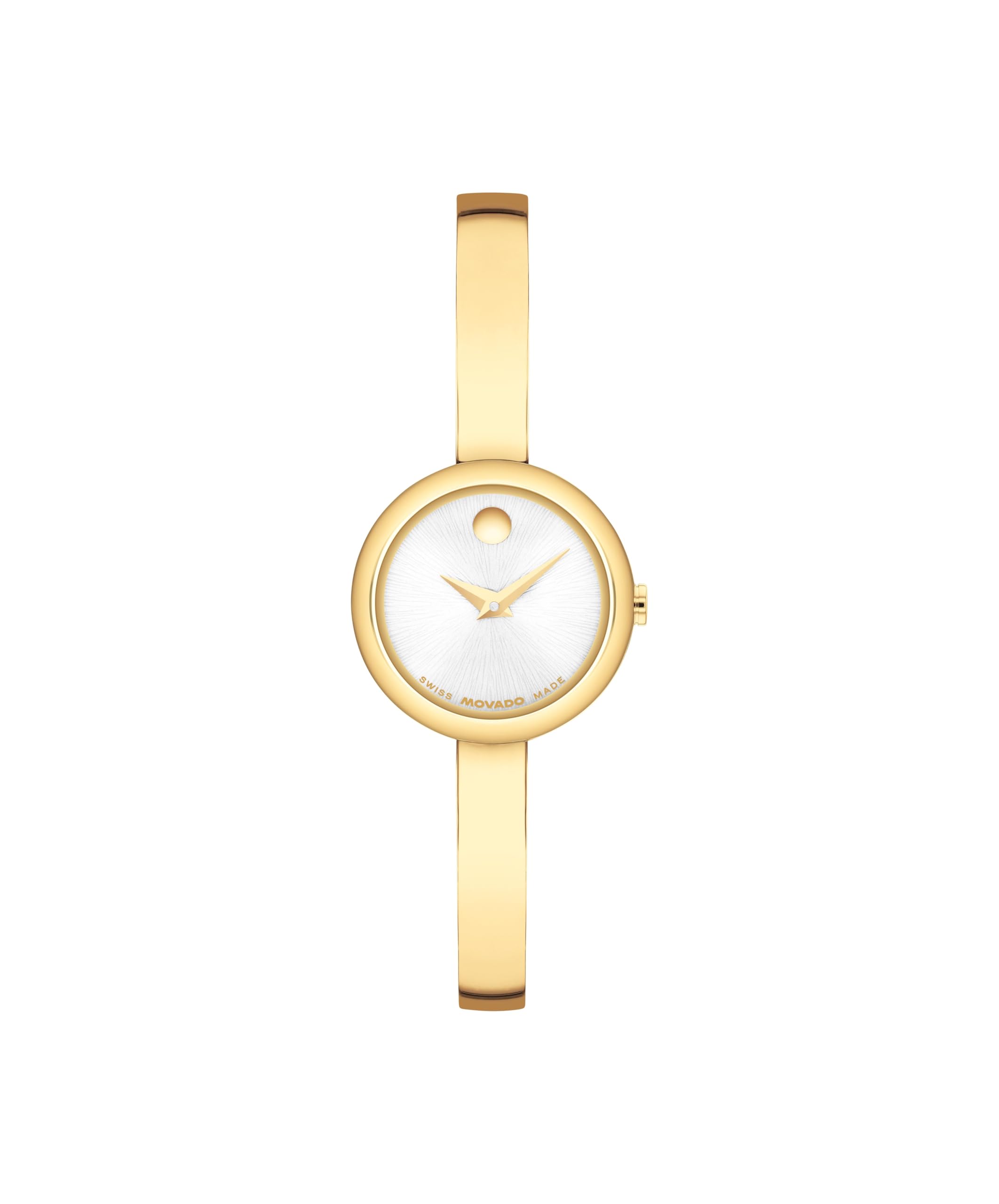 Movado Women’s Museum Bangle Watch – Swiss Quartz – 21 mm Cushion, Round or Oval Case – Classic Stainless Steel Bracelet – Gift for Her