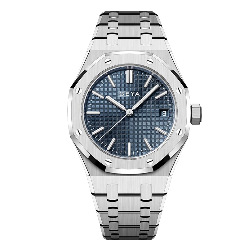 Redhai Automatic Mechanical Watch Skeleton Stainless 50M Waterproof Anti Shock Casual Diver Men Wrist Watch Sterling Watches Chronograph Analog Business Casual Fashion Adjustable Silicone Band