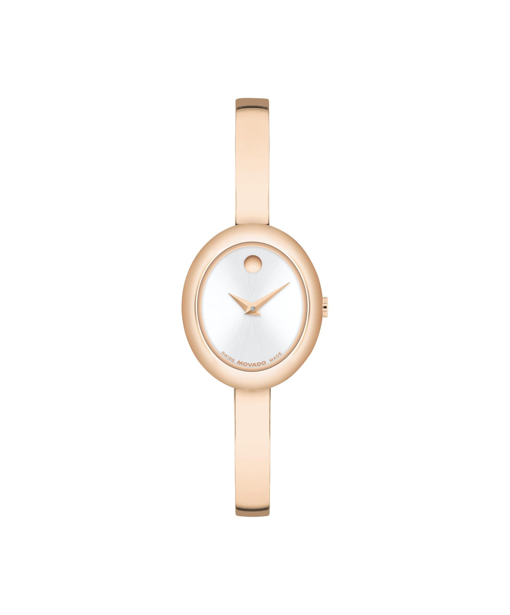 Movado Women’s Museum Bangle Watch – Swiss Quartz – 21 mm Cushion, Round or Oval Case – Classic Stainless Steel Bracelet – Gift for Her