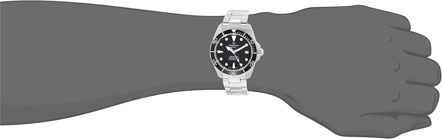 Certina, Unisex, DS ACTION Diver 38mm, Stainless Steel, Swiss Automatic, Diving Watch, C0328071105100