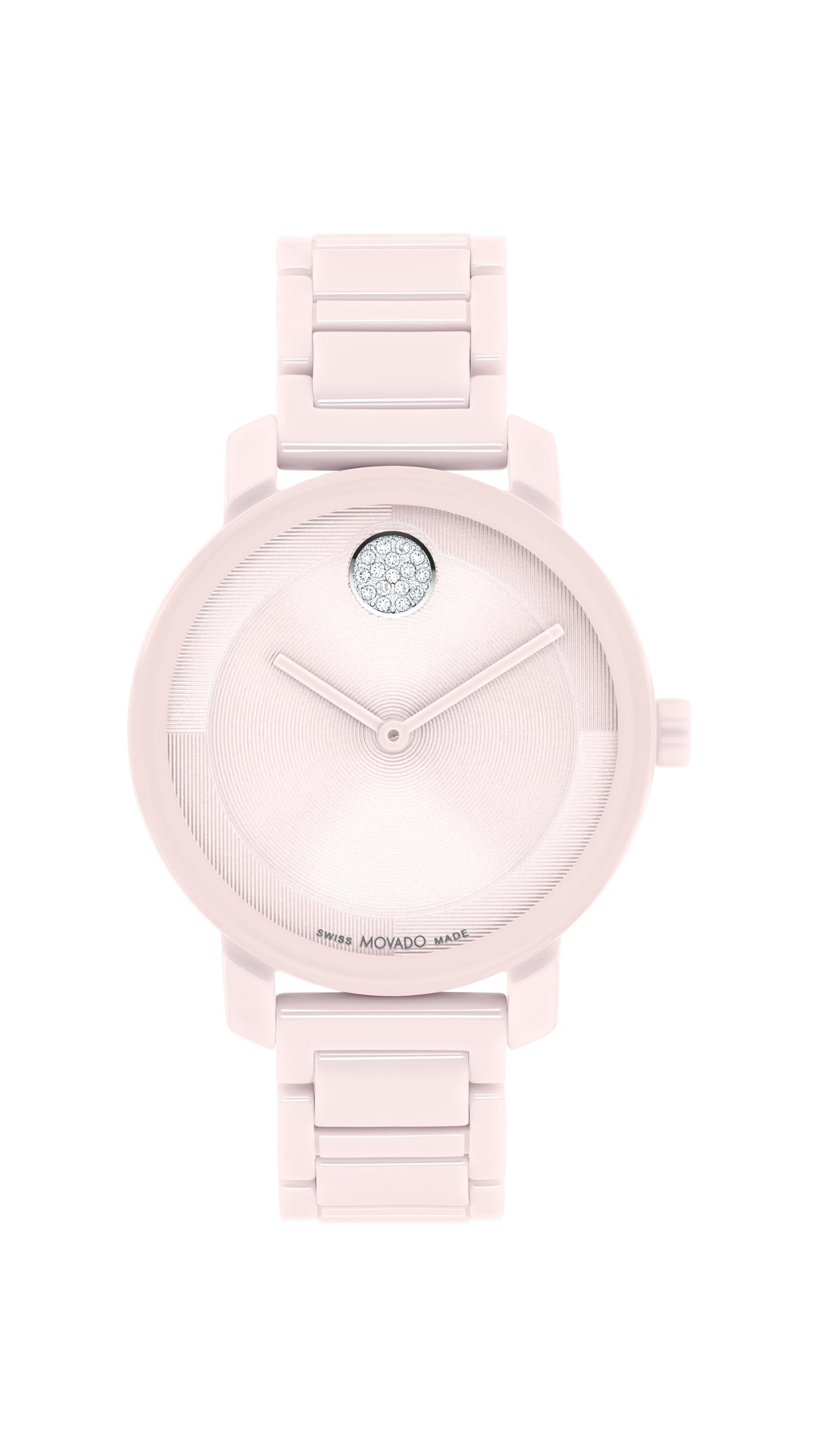 Movado Bold Women's Evolution 2.0 Ceramic Watch - Swiss Quartz Movement - Crystal Set Dot - 3 ATM Water Resistance - Luxury Timepiece - Gift for Her - 34mm