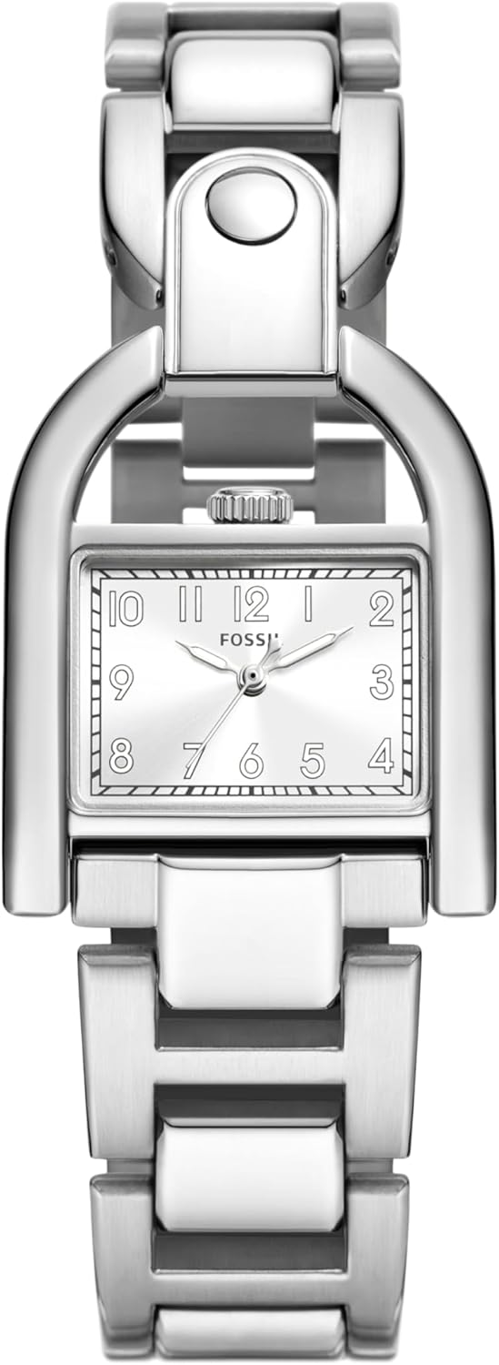 Fossil Women's Harwell Quartz Stainless Steel Three-Hand Watch, Color: Silver (Model: ES5326)