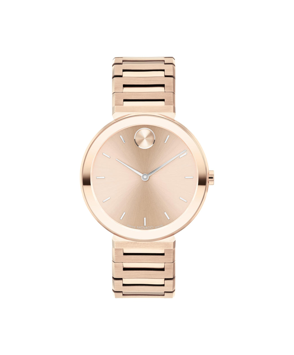 Movado Bold Horizon Ultra Thin Watch for Women - Swiss Made - Water Resistant 3ATM/30 Meters - Sleek and Slim Premium Luxury Wristwatch for Ladies - 34mm