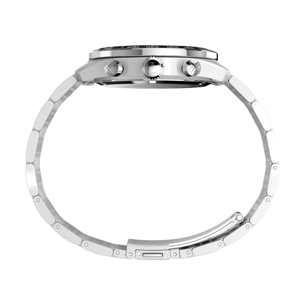 Timex Men's Waterbury Classic Chrono 40mm Stainless Steel Quartz Dress Watch with Leather Strap