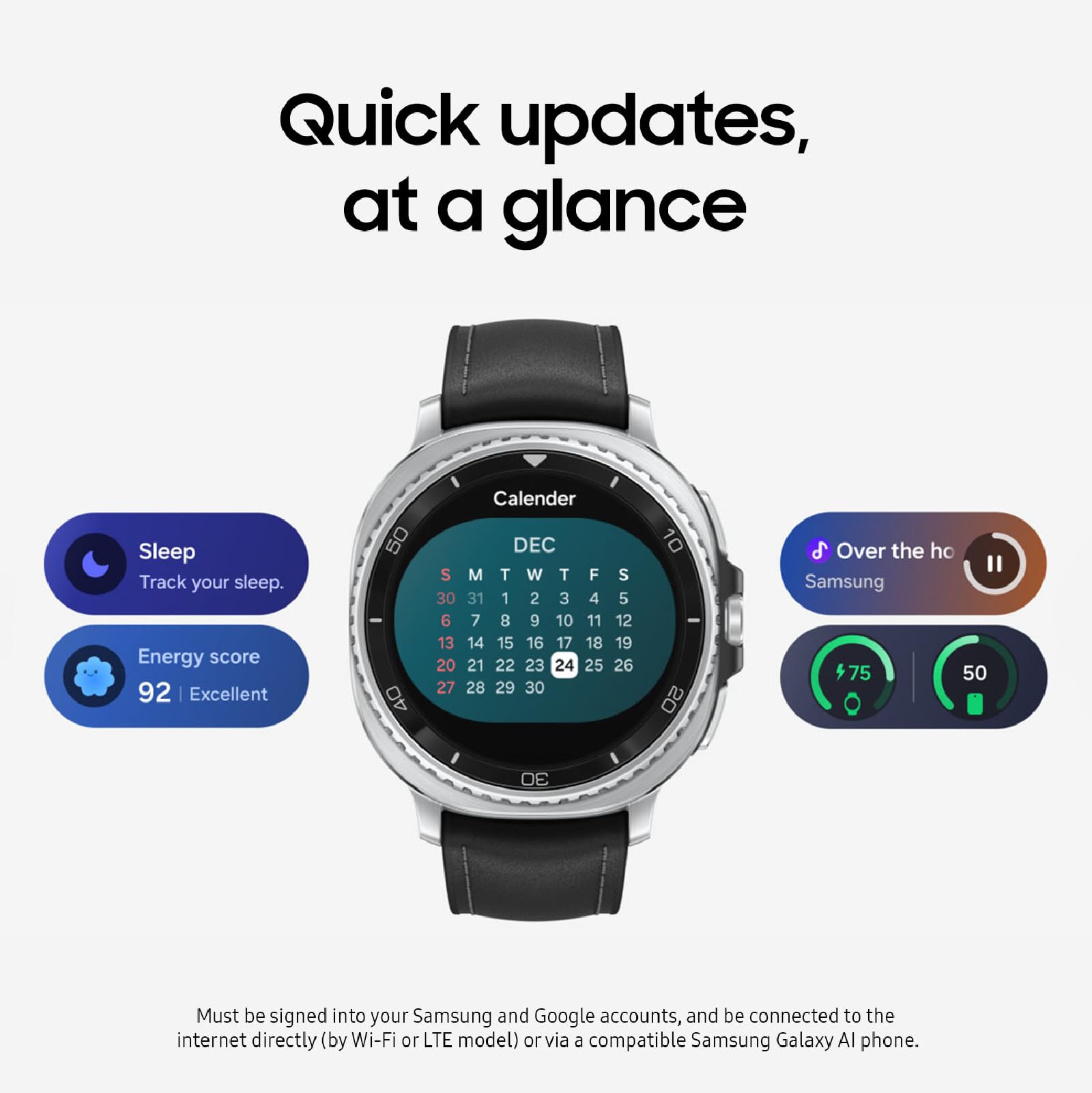 Samsung Galaxy Watch 8 (2025) 44mm Bluetooth Smartwatch, Cushion Design, Fitness Tracker, Sleep Coaching, Running Coach, Energy Score, Heart Rate Tracking, Silver [US Version, 2 Yr Warranty]