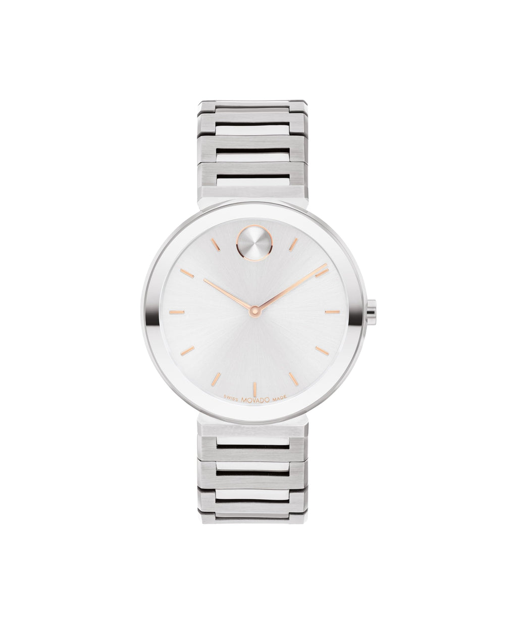 Movado Bold Horizon Ultra Thin Watch for Women - Swiss Made - Water Resistant 3ATM/30 Meters - Sleek and Slim Premium Luxury Wristwatch for Ladies - 34mm