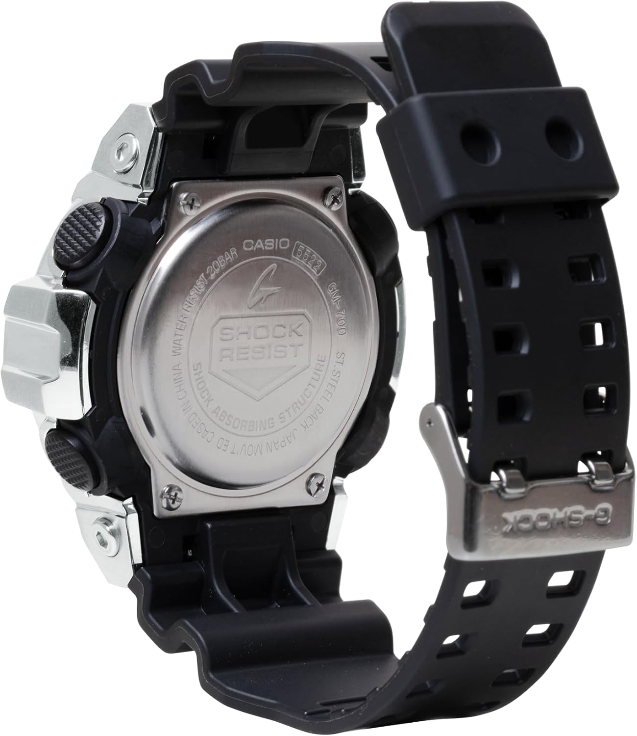 Casio G-Shock G-Steel Silver Analog Digital Mens Watch GM700-1A