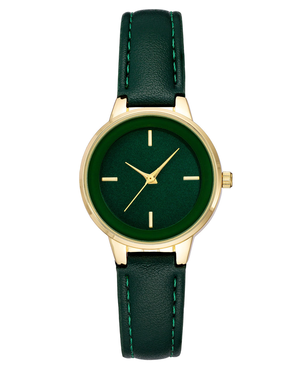 Essentials Women's Faux Leather Strap Watch