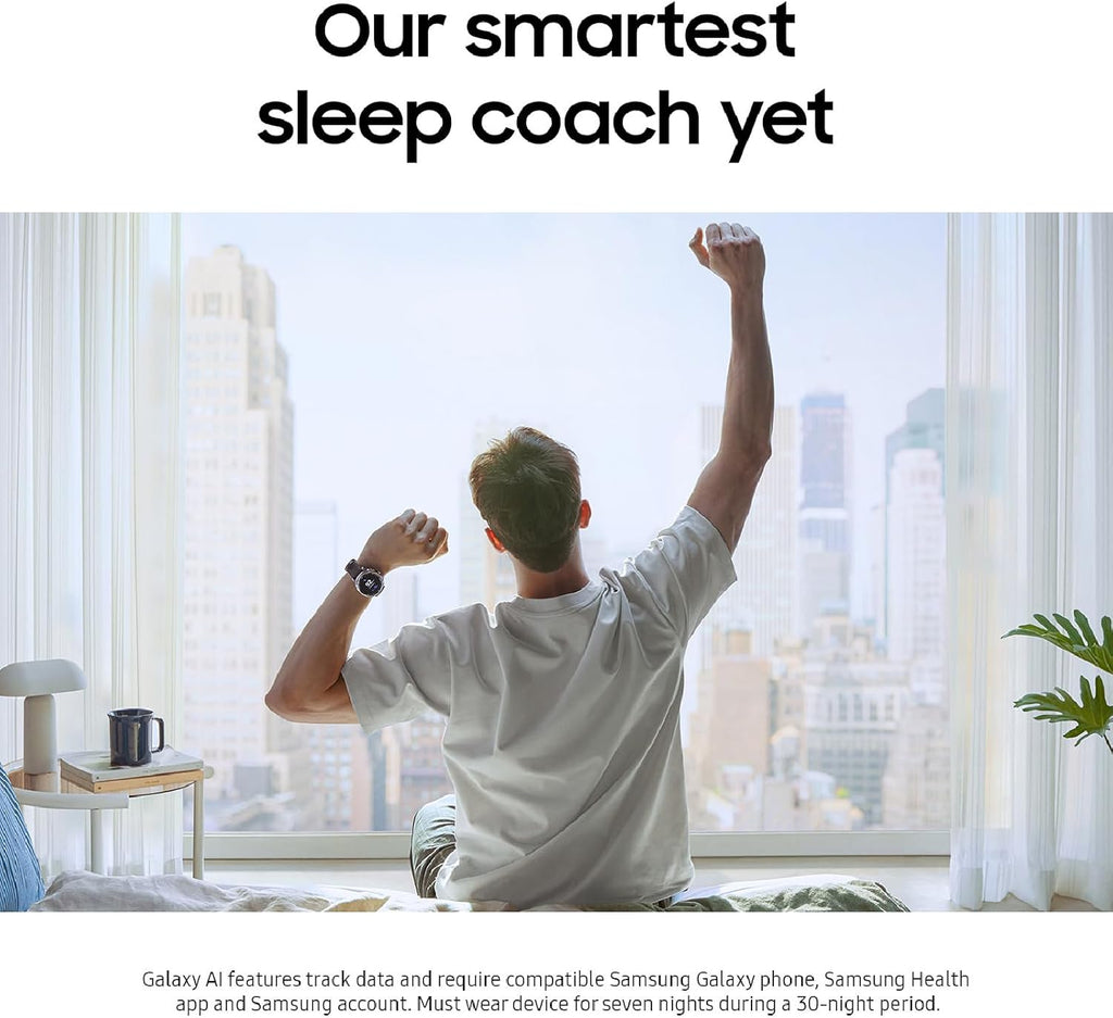 Samsung Galaxy Watch 8 Classic (2025) 46mm Bluetooth Smartwatch, Cushion Design, Rotating Bezel, Quick Button, Sleep Coaching, Running Coach, Energy Score, Black [US Version, 2 Yr Warranty]