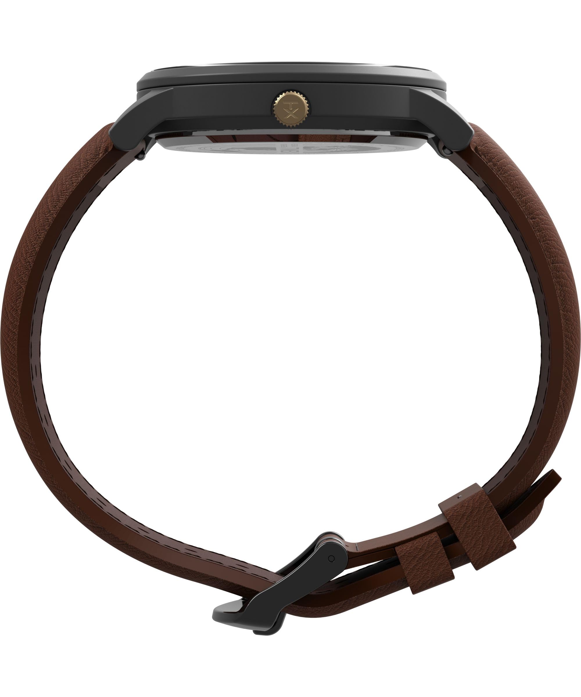 Timex Men's Waterbury Classic Chrono 40mm Stainless Steel Quartz Dress Watch with Leather Strap