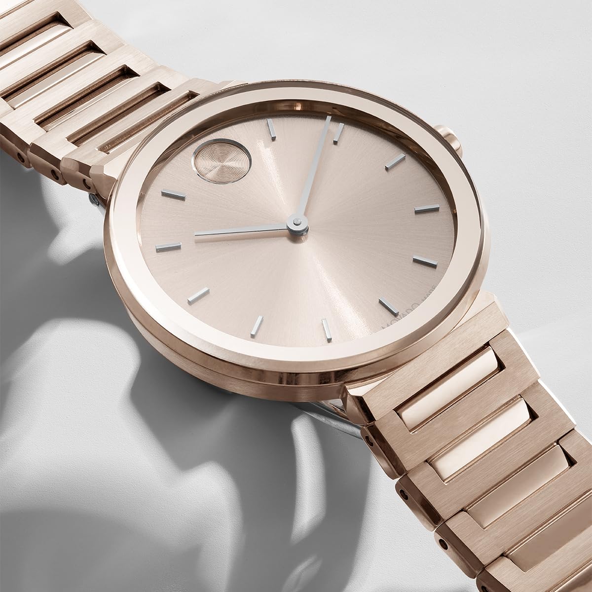 Movado Bold Horizon Ultra Thin Watch for Women - Swiss Made - Water Resistant 3ATM/30 Meters - Sleek and Slim Premium Luxury Wristwatch for Ladies - 34mm