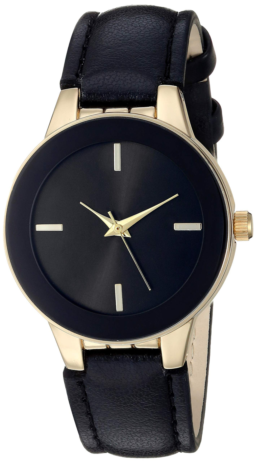Essentials Women's Faux Leather Strap Watch