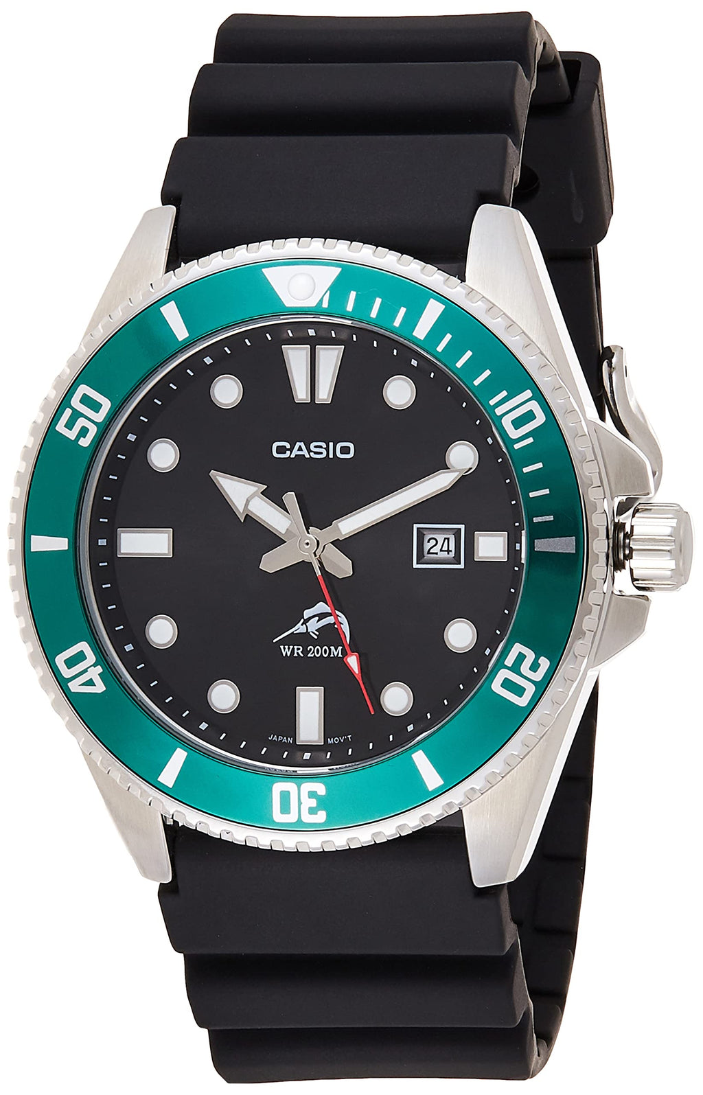 Casio MDV106 Series | Unisex Analog Watch | 200M WR | Stainless Steel Case | Resin Band | 2 Hand Analog (HR, Min, SEC) | Date Display | Screw Down Crown/Screw Down Caseback | 3 Year Battery