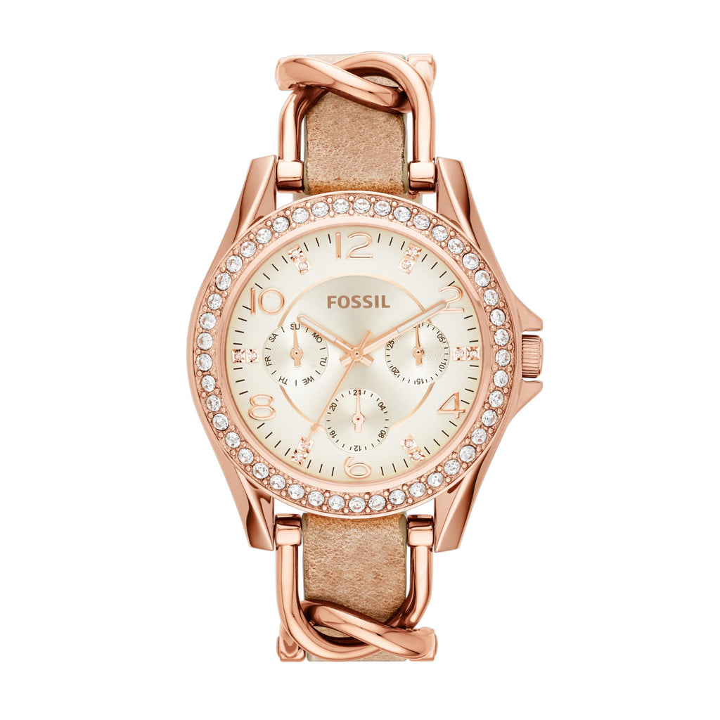 Fossil Women's Riley Stainless Steel Multifunction Watch