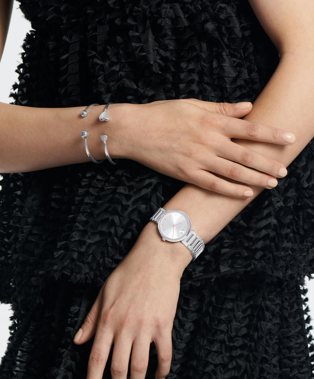 Movado Bold Horizon Ultra Thin Watch for Women - Swiss Made - Water Resistant 3ATM/30 Meters - Sleek and Slim Premium Luxury Wristwatch for Ladies - 34mm