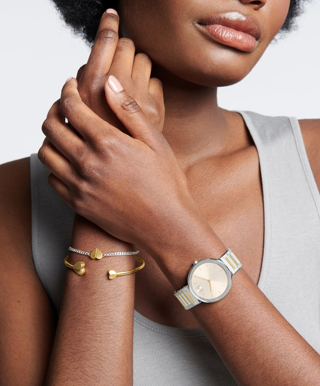 Movado Bold Horizon Ultra Thin Watch for Women - Swiss Made - Water Resistant 3ATM/30 Meters - Sleek and Slim Premium Luxury Wristwatch for Ladies - 34mm