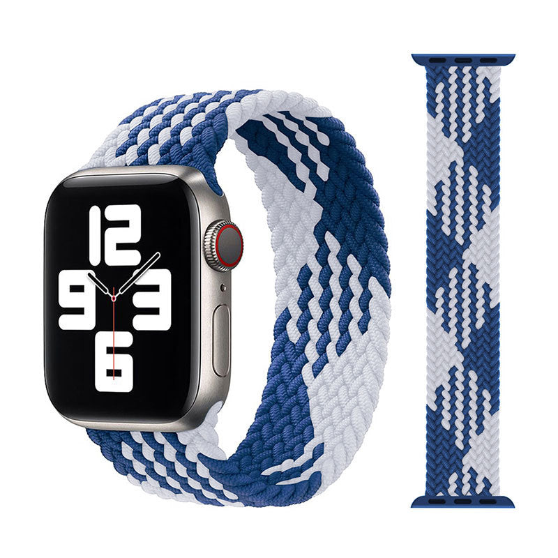 Fashion Trend New Watch Strap Elastic Single Loop Braided Nylon Strap