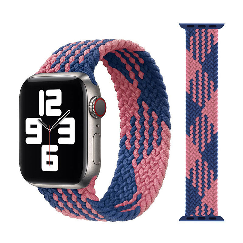 Fashion Trend New Watch Strap Elastic Single Loop Braided Nylon Strap