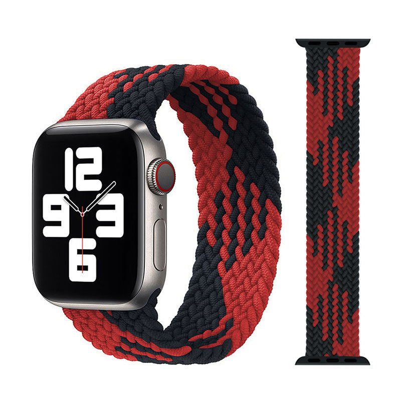Fashion Trend New Watch Strap Elastic Single Loop Braided Nylon Strap