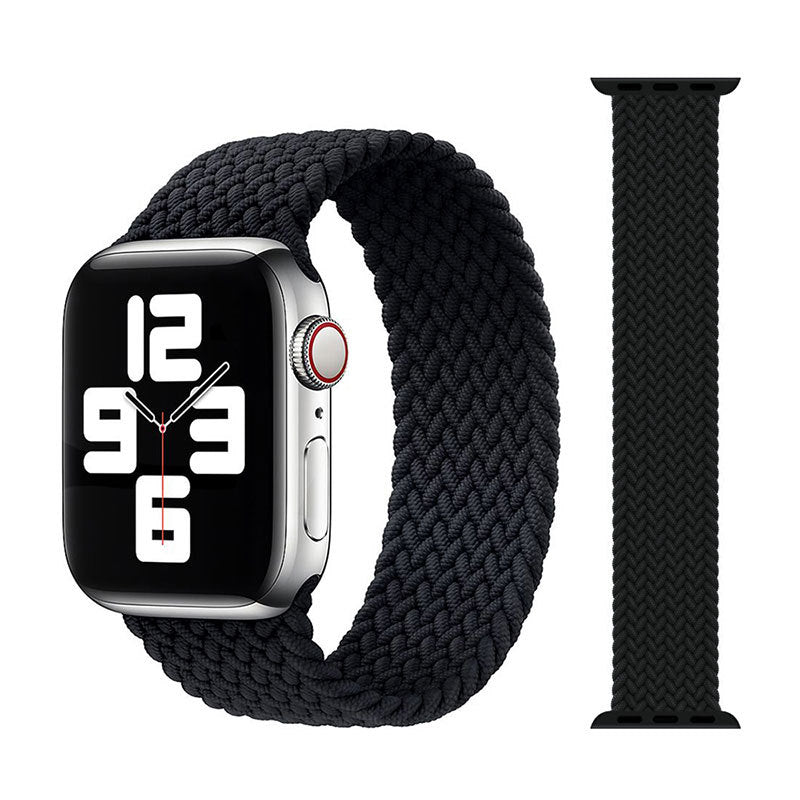 Fashion Trend New Watch Strap Elastic Single Loop Braided Nylon Strap