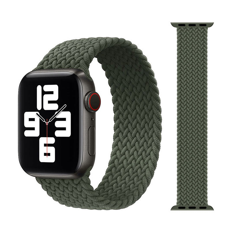 Fashion Trend New Watch Strap Elastic Single Loop Braided Nylon Strap
